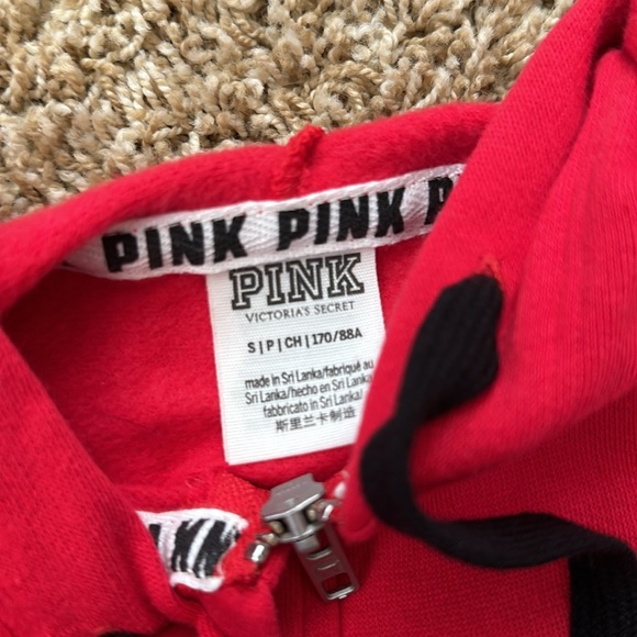 Red Blinged Victoria Secret Pink jumpsuit - Picture 3 of 7